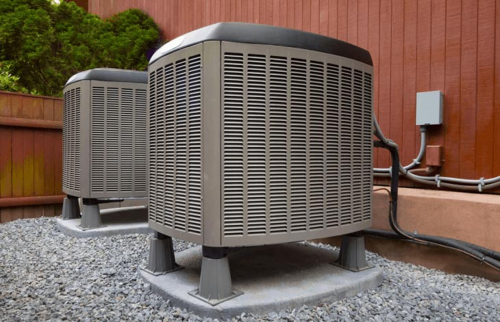 Newly Installed Outdoor HVAC Unit