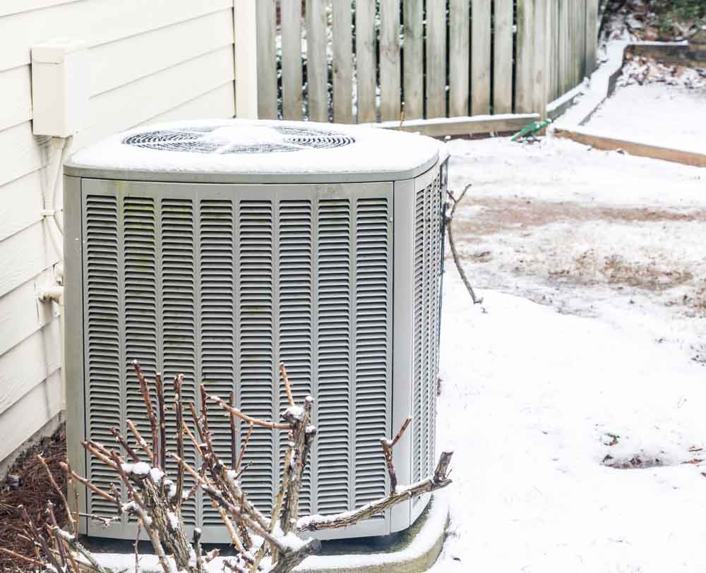 frozen heater or HVAC