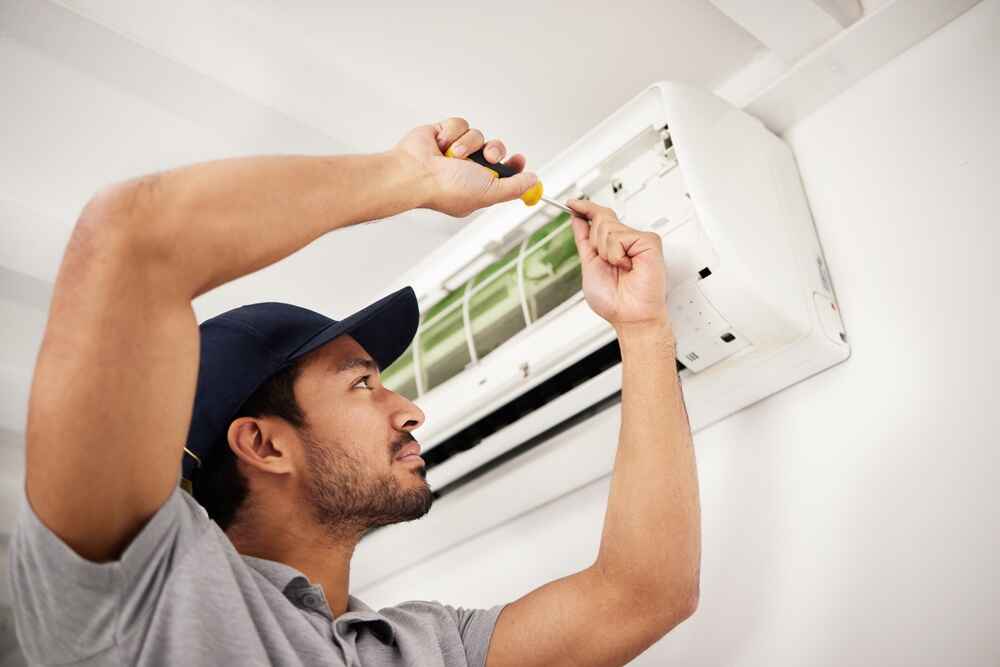 air conditioning under maintenance