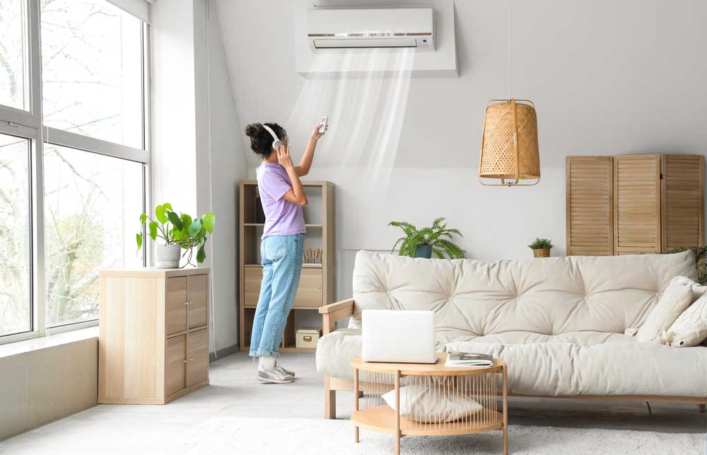 an AC at home