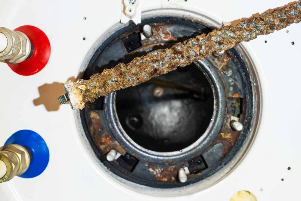 worn-out boiler