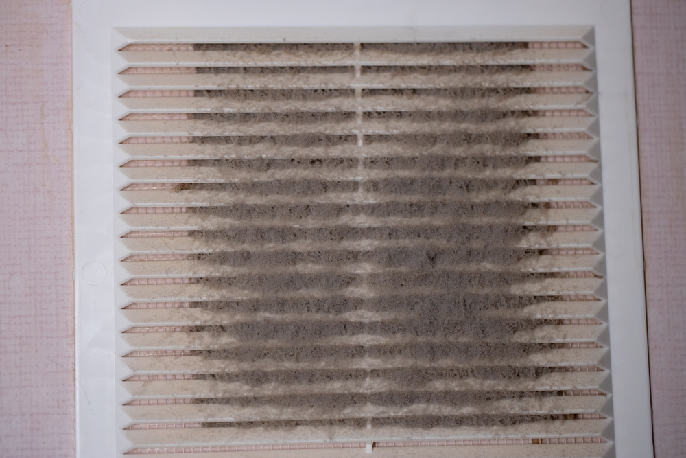 dirty/dusty HVAC ducts
