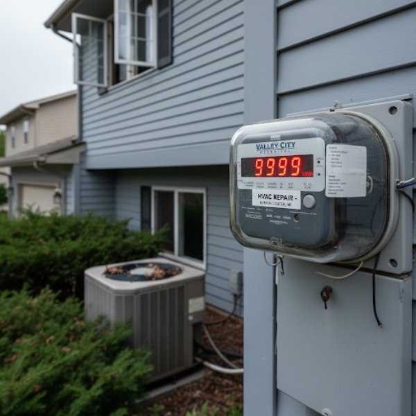 high electric meter reading
