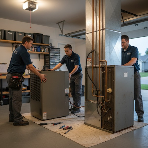 hvac system being replaced
